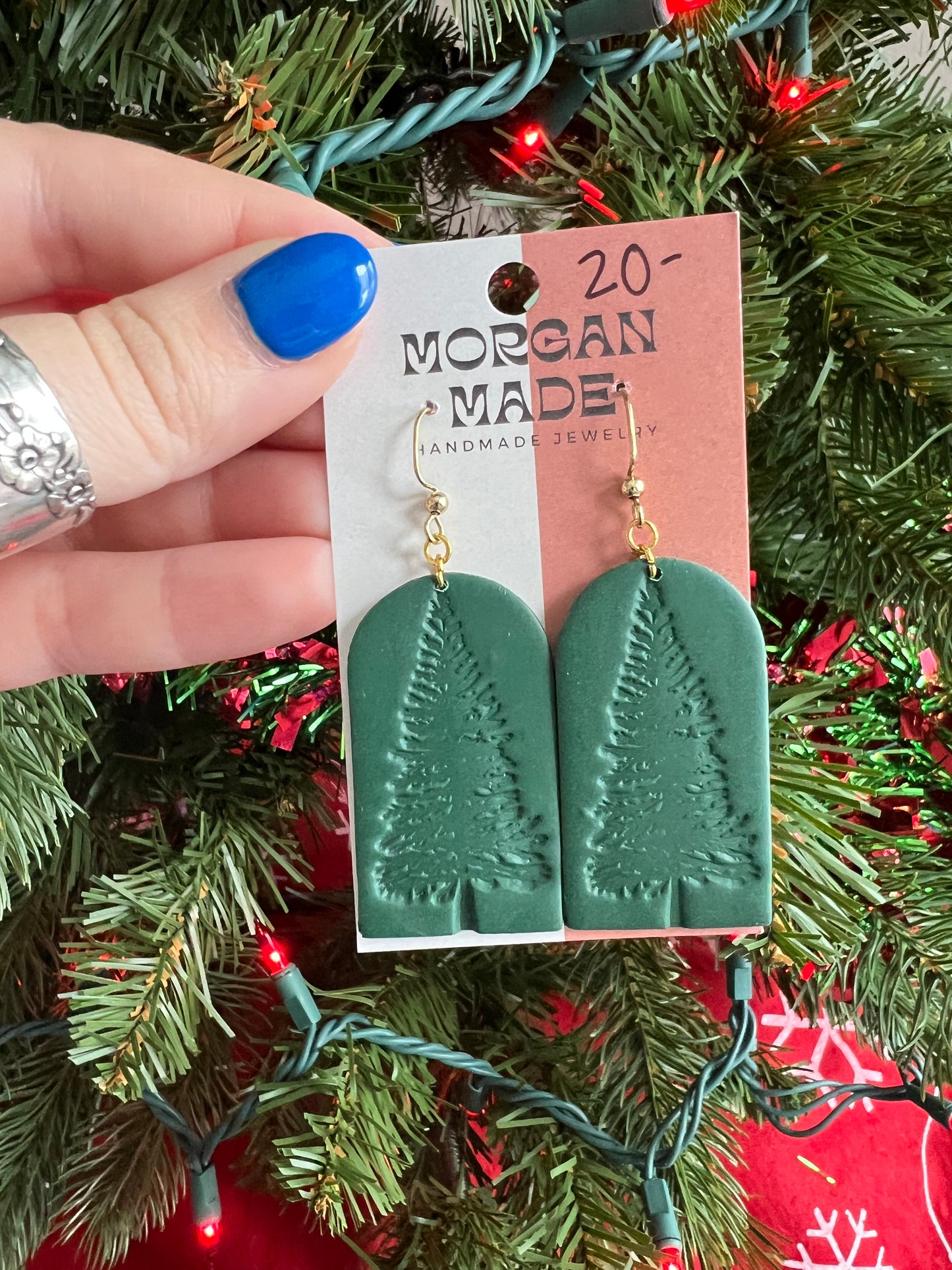 stamped christmas tree arch